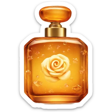 perfume bottle amber romance sticker