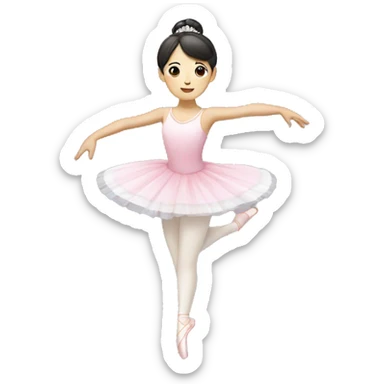 korean ballerina  sticker