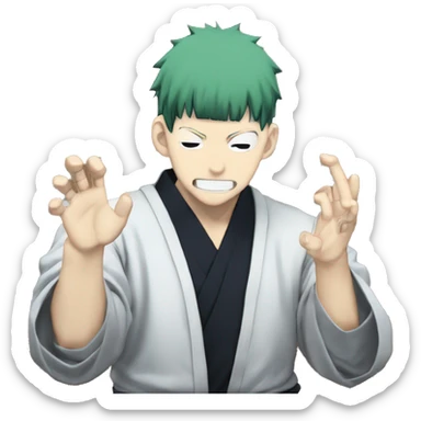 Jujutsu kaisen gojou satorudomin expansion hand sign sticker