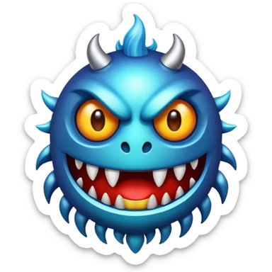 Mمزخرف مثل شعار مونستر sticker