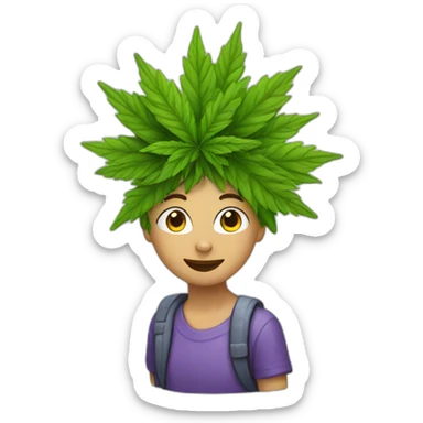 weed lea sticker
