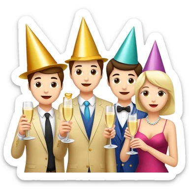 Spilling the tea with friends  sticker