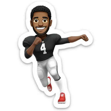 kneeling with fist up in the air as black man like collin kapernick sticker