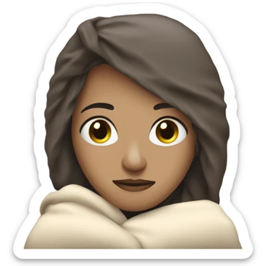 Staying home it’s too cold out  sticker