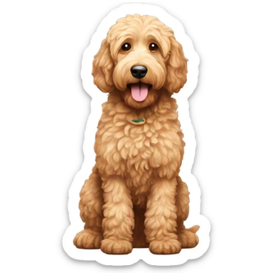 goldendoodle dog  sticker
