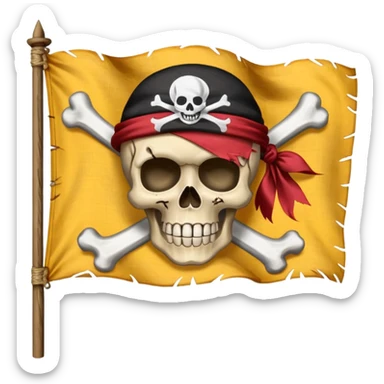 Straw hat pirates flag sticker