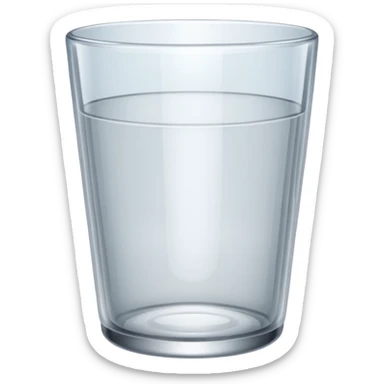 empty glass cup sticker
