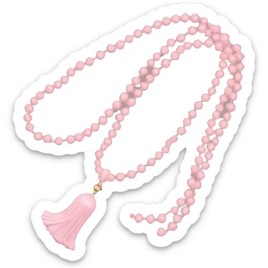 Light pink Muslim prayer bead sticker