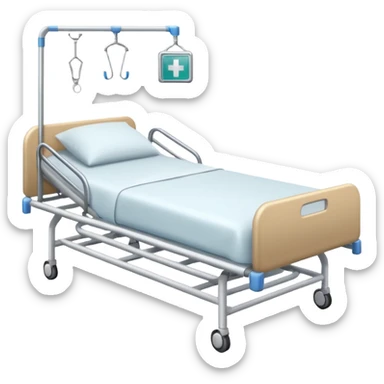 Hospital bed sticker