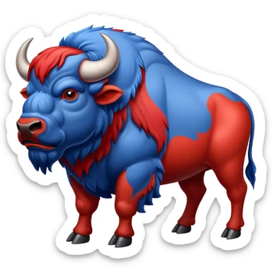 buffalo bills buffalo colors  sticker