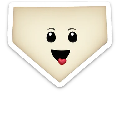 love letter with black heart  sticker