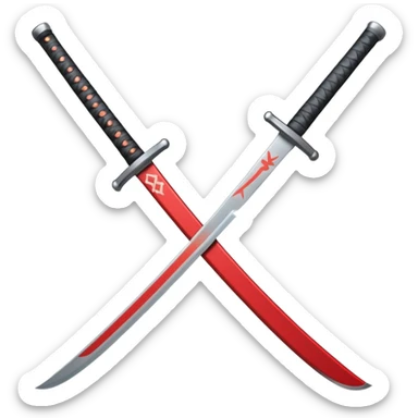 A katana sticker