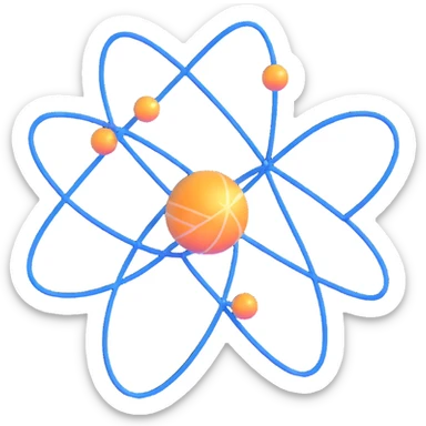 neutron atom particle sticker