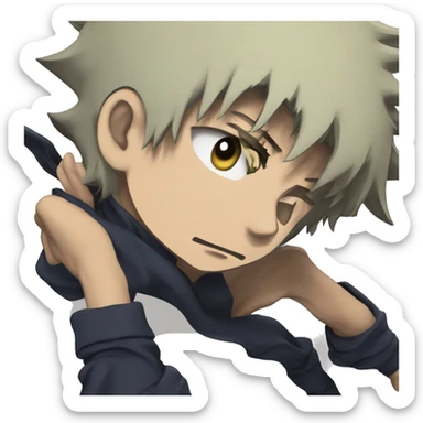 Yuji itadori form jujutsu kaisen sticker