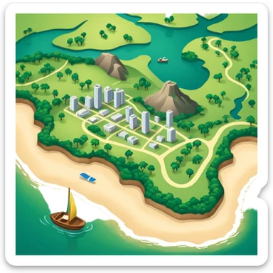 emoji com o mapa do Pará, Brasil, sem texto sticker