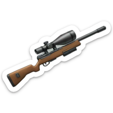 A sniper rifle sticker