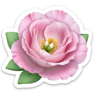aBeautiful light pink flower Eustoma sticker