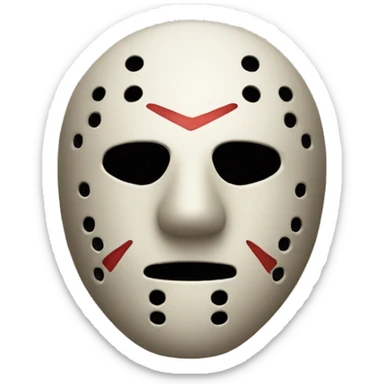 Jason mask sticker