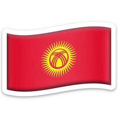 flag of  Kyrgyzstan sticker