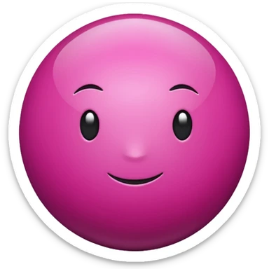 magenta sphere sticker