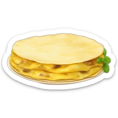 Tortilla de patatas con cebolla española sticker