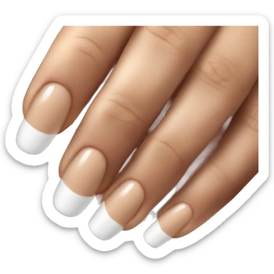 french tip manicure sticker