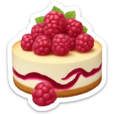 raspberry cheesecake  sticker