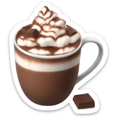 Aesthetic hot chocolate  sticker
