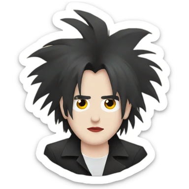 robert smith the cure sticker