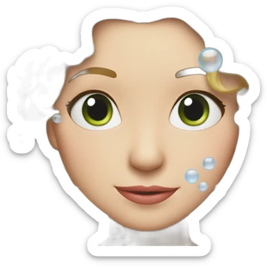 rachel riley covered in bubbles sticker