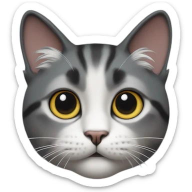 cinematic cat-(proportional)calm-(realistic) sticker