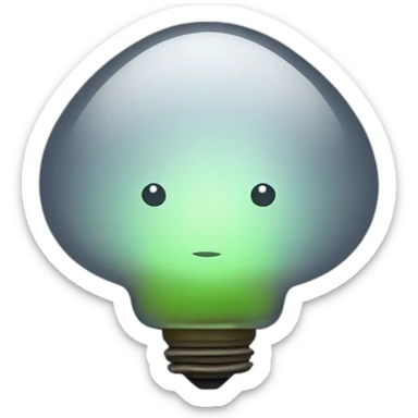 firefly insect bulb sticker