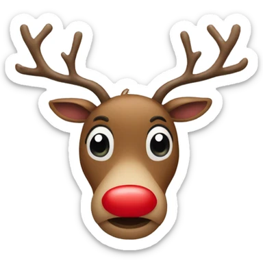 Red Nosed Reindeer sticker