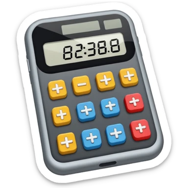 Crie a imagem de uma calculadora sticker