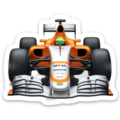 McLaren formula 1 car sticker