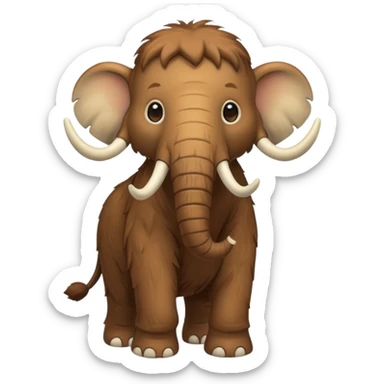 baby mammoth sticker