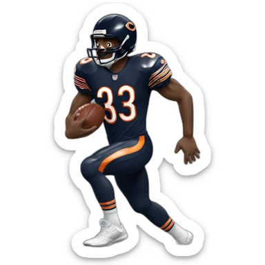 Chicago Bears Walter payton running sticker