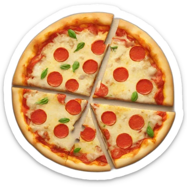 pizza jigsaw puzzle sticker