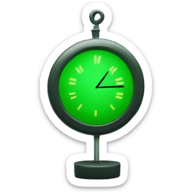 green graph gong up sticker