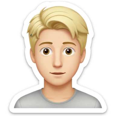 Milo Manheim, young male actor with blonde hair sticker