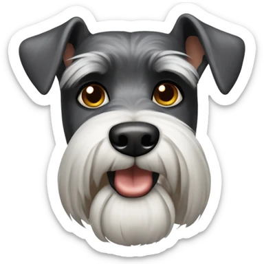A schnauzer dog sticker