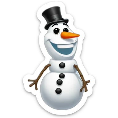Olaf le bonhomme de neige sticker