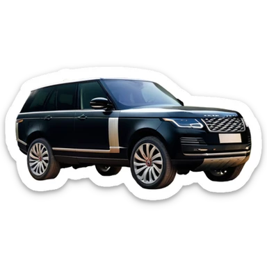 Range Rover (2022) – cinematic-realistic Range Rover, its elegant black body gleaming under the soft light of dawn as it glides effortlessly across rugged terrain. The powerful V8 engine hums as it conquers rocky hills and dense forests, blending luxury with off-road prowess. Inside, the cabin is an oasis of comfort, showcasing leather, wood, and the latest technology in a seamless, sophisticated design. sticker