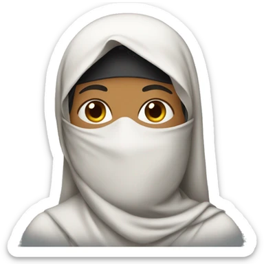 muslim wearing a burqa sticker
