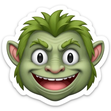 I wanna make troll face emoji sticker