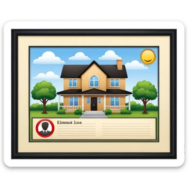 documents and personal license deuda casa sticker