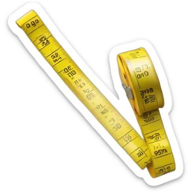 yellow tape measure sticker