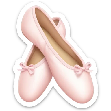 Pale pink ballet shoes sticker
