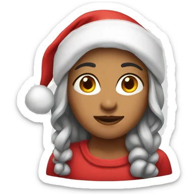 woman santa sticker