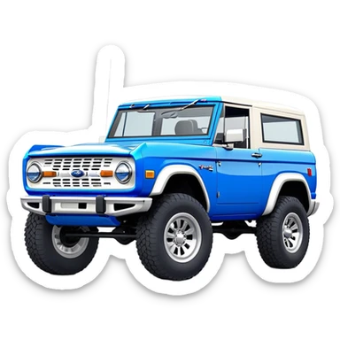 Ford Bronco - Ford (Model Year: 2021) (Iconic colour: Blue) sticker